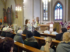 Festgottesdienst zum 50jahrigen Priesterjubiläum von Stadtpfarrer i.R. Geistlichen Rat Ulrich Trzeciok (Foto: Karl-Franz Thiede)